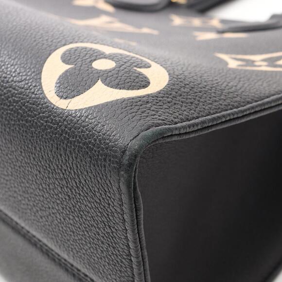 Louis Vuitton On the Go MM Two-Tone Tote Bag in Monogram Empreinte Grained Le... - Picture 5 of 12